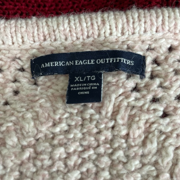 American Eagle Heathered Peach Pink Tunic Sweater Size XL - Picture 8 of 9